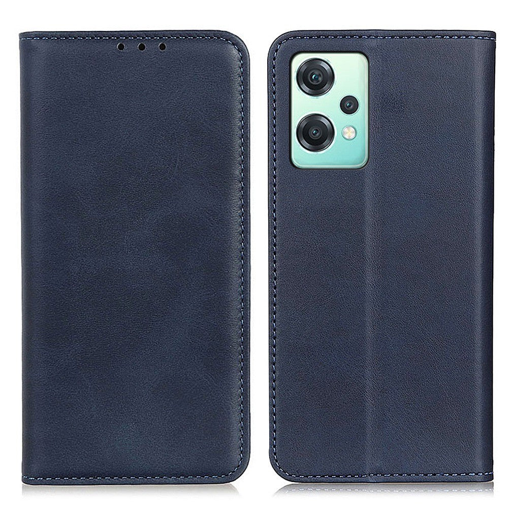 OnePlus Nord CE 2 Lite 5G Split Läder Flipfodral Plånboksdesign Stativ Stark Magnetisk Sugkraft Stötsäker TPU Invändig Skyddsskal
