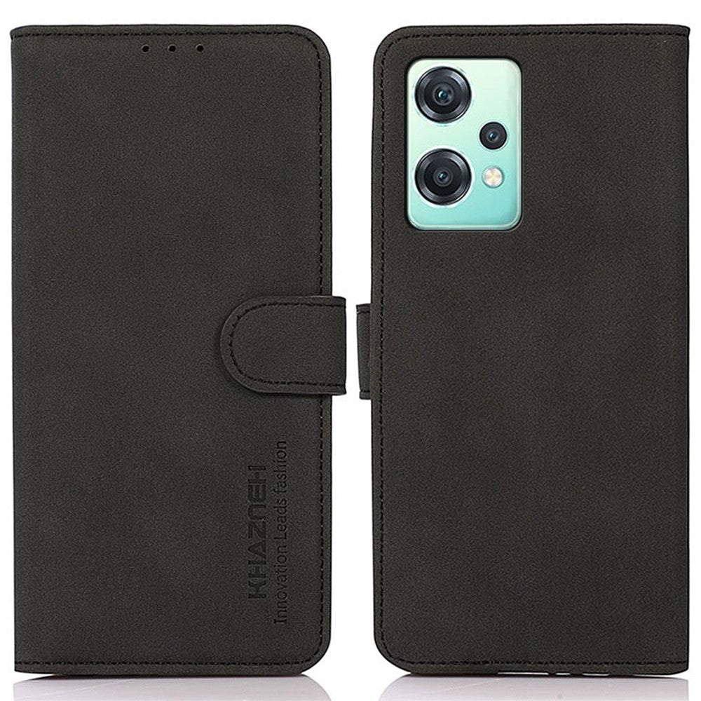 KHAZNEH För OnePlus Nord CE 2 Lite 5G Stativfunktion Plånboksfodral Texturerat PU-läder Magnetspänne Slitstarkt Skydd