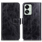 For OnePlus Nord 2T 5G Retro Crazy Horse Texture PU Leather Magnetic Flip Case TPU Protect Inner Shell Stand Wallet Protective Phone Cover