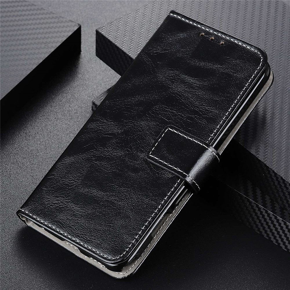 For OnePlus Nord 2T 5G Retro Crazy Horse Texture PU Leather Magnetic Flip Case TPU Protect Inner Shell Stand Wallet Protective Phone Cover