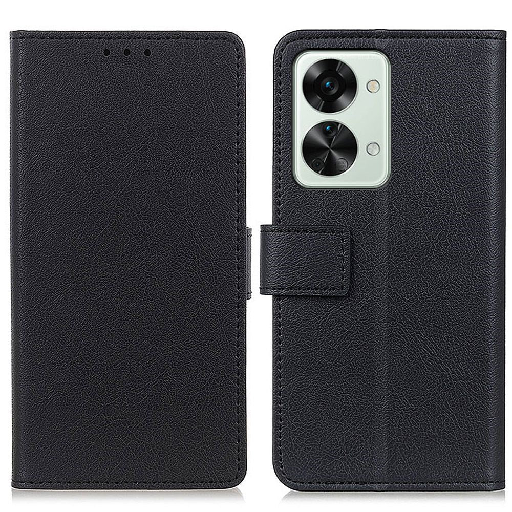 OnePlus Nord 2T 5G Stötsäkert Heltäckande mobilskal Magnetisk Stängning PU Läder Stativfodral Mjukt TPU Innerskal Plånboksstil Mobilskal