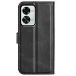 For OnePlus Nord 2T 5G Square Magnetic Clasp Wear-resistant Case Anti-drop PU Leather Stand Flip Wallet Cover