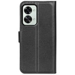 Litchi Texture Case for OnePlus Nord 2T 5G, Scratch-resistant Anti-drop Stand PU Leather Wallet Protective Phone Cover