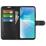 Litchi Texture Case for OnePlus Nord 2T 5G, Scratch-resistant Anti-drop Stand PU Leather Wallet Protective Phone Cover
