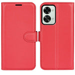 Litchi Texture Case for OnePlus Nord 2T 5G, Scratch-resistant Anti-drop Stand PU Leather Wallet Protective Phone Cover