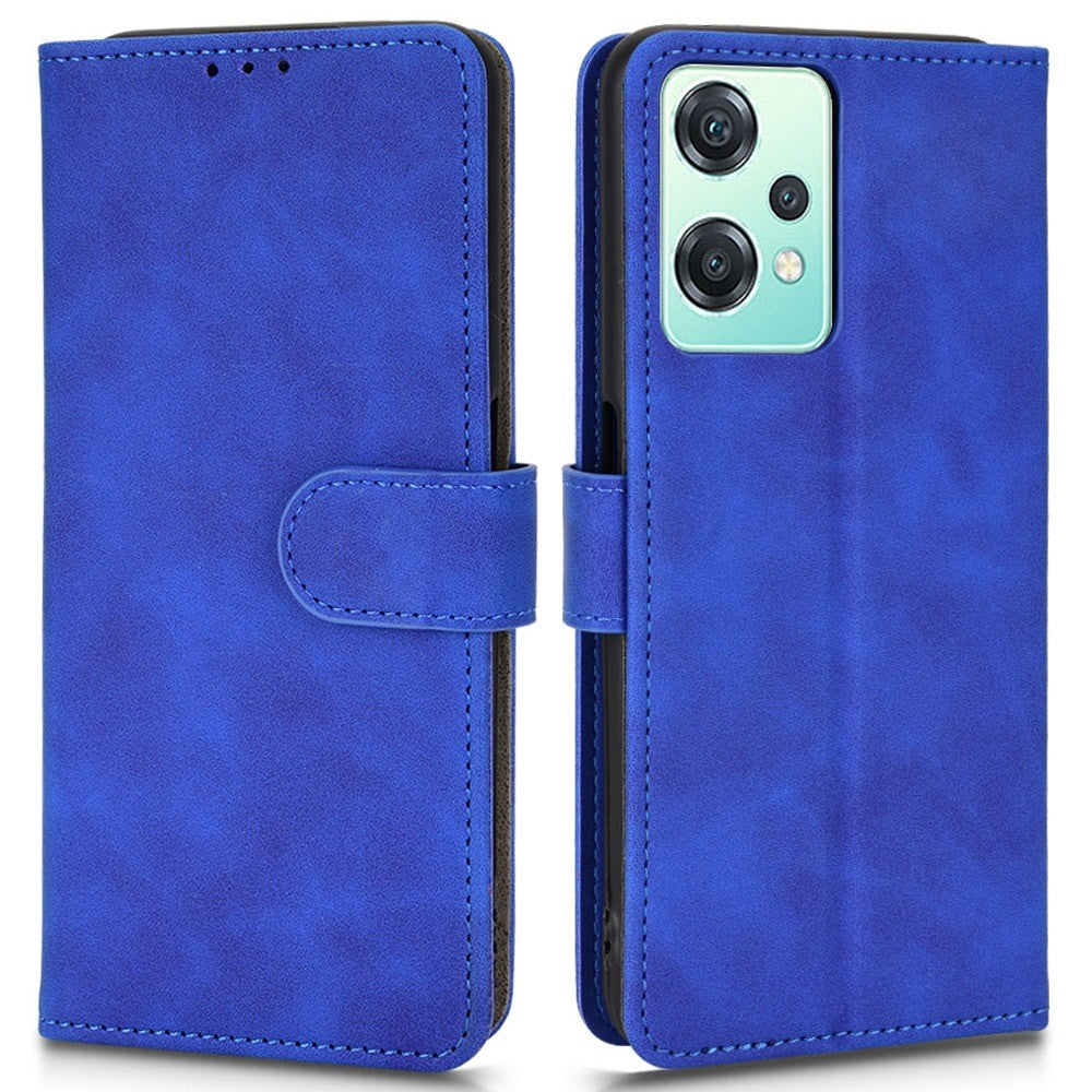 For OnePlus Nord CE 2 Lite 5G Flip Leather Case Stand Phone Cover Skin-touch Feeling Shockproof TPU Inner Shell Wallet Card Holder