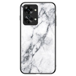 OnePlus Nord 2T 5G Härdat Glas + PC Baksida TPU Ram Hybrid Skal Marmor Mönster Stötsäkert Reptåligt mobilskal