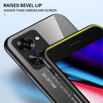 For OnePlus Nord 2T 5G Shockproof Gradient Color Tempered Glass Case Hard PC Soft TPU Frame Cover Protector
