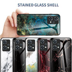 Til OnePlus Nord CE 2 Lite 5G Marmormønster Stødsikkert Hærdet Glas + PC-bagside TPU Ramme Hybrid Beskyttelsescover