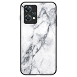OnePlus Nord CE 2 Lite 5G Marmormönster Stötsäkert Härdat Glas + PC Baksida TPU Ram Hybrid Skyddsfodral Skal