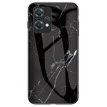 Til OnePlus Nord CE 2 Lite 5G Marmormønster Stødsikkert Hærdet Glas + PC-bagside TPU Ramme Hybrid Beskyttelsescover
