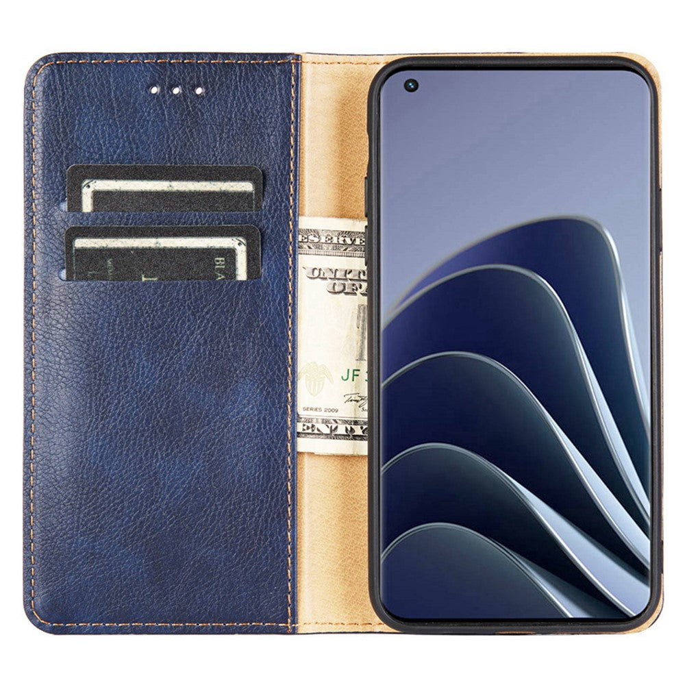 OnePlus Nord CE 2 Lite 5G Stötsäkert mobilskal Stativ Plånbok PU Läder Magnetiskt Absorberande Skyddsfodral