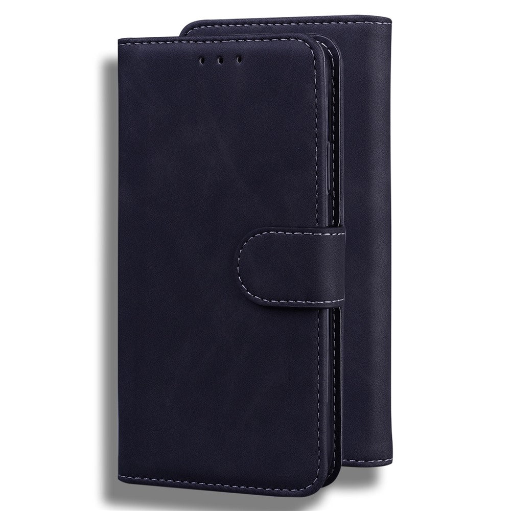 For OnePlus Nord CE 2 Lite 5G Solid Color Anti-fall Leather Wallet Case Viewing Stand Protective Phone Cover