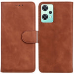 For OnePlus Nord CE 2 Lite 5G Solid Color Anti-fall Leather Wallet Case Viewing Stand Protective Phone Cover