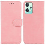 For OnePlus Nord CE 2 Lite 5G Solid Color Anti-fall Leather Wallet Case Viewing Stand Protective Phone Cover