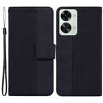 Geometry Pattern Imprinted Phone Case for OnePlus Nord 2T 5G, PU Leather TPU Stand Wallet All-round Protection Cover with Strap