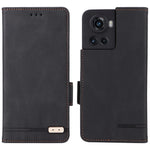 OnePlus 10R 5G/Ace 5G hårdvarudesign PU-läder plånboksfodral med stativ, vikbart skydd för mobilen