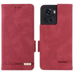 OnePlus 10R 5G/Ace 5G hårdvarudesign PU-läder plånboksfodral med stativ, vikbart skydd för mobilen
