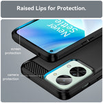 For OnePlus Nord 2T 5G Light Slim TPU Phone Case Carbon Fiber Texture Brushed Surface Shockproof Cover