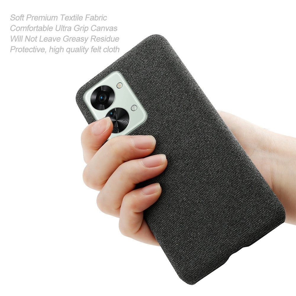 OnePlus Nord 2T 5G Halkfritt mobilskal Enfärgat Tygfodral Smalt Heltäckande Skyddande Mobilskal