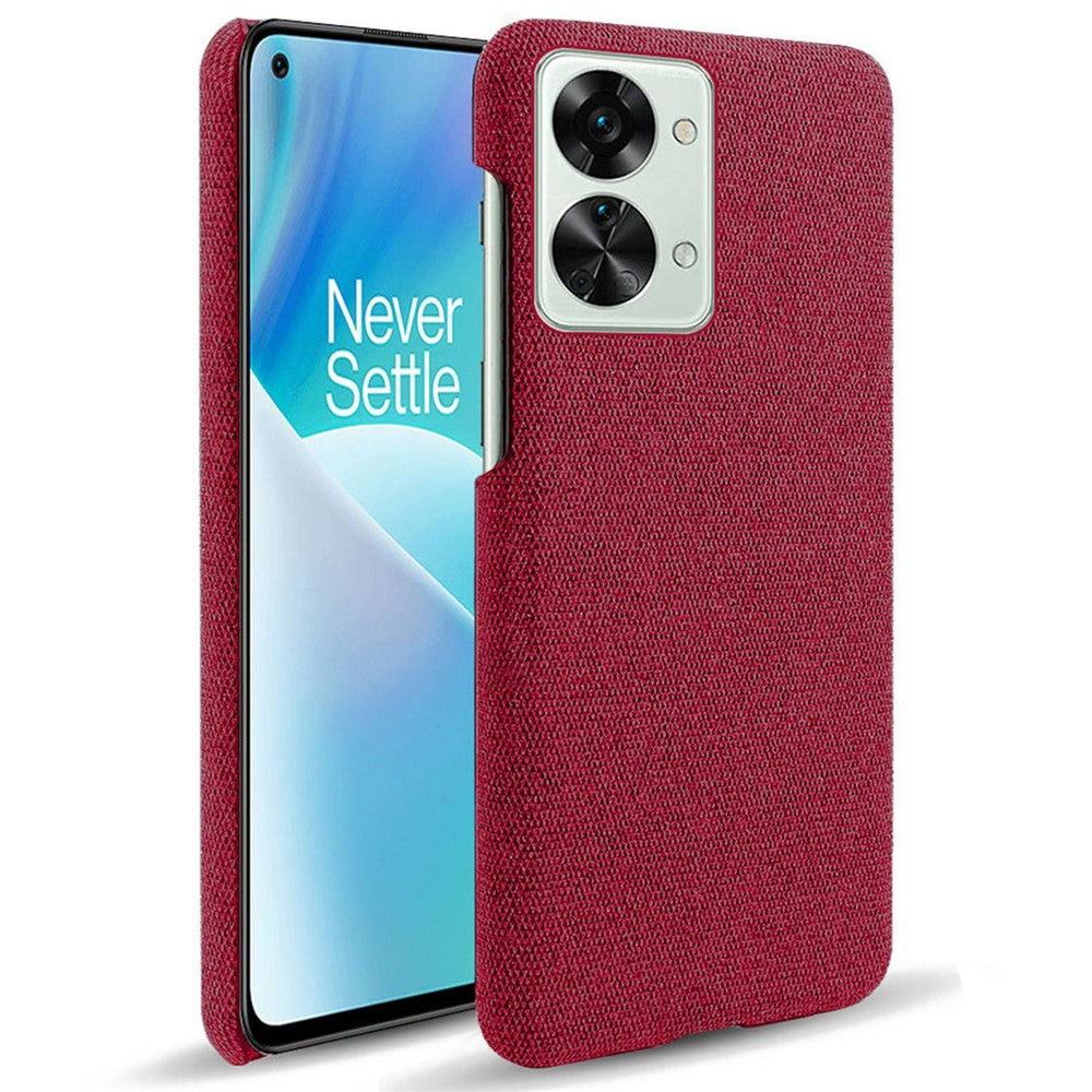 OnePlus Nord 2T 5G Halkfritt mobilskal Enfärgat Tygfodral Smalt Heltäckande Skyddande Mobilskal