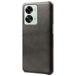 For OnePlus Nord 2T 5G Lightweight Phone Case Calf Textured PU Leather Coating Anti-scratch Hard PC Protective Cover
