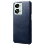 For OnePlus Nord 2T 5G Lightweight Phone Case Calf Textured PU Leather Coating Anti-scratch Hard PC Protective Cover