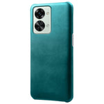 For OnePlus Nord 2T 5G Lightweight Phone Case Calf Textured PU Leather Coating Anti-scratch Hard PC Protective Cover
