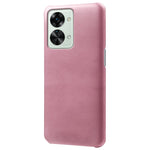 For OnePlus Nord 2T 5G Lightweight Phone Case Calf Textured PU Leather Coating Anti-scratch Hard PC Protective Cover