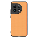 For OnePlus 11 5G Drop-proof Back Cover Ultra-thin PU Leather Coated PC Phone Case