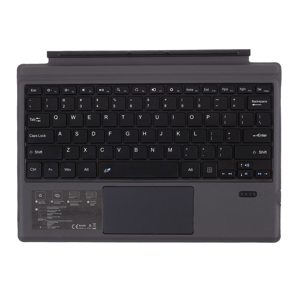 Keyboard Case for Microsoft Surface Pro 7 / 6 / 5 / 4 / 3 Magnetic PU Leather Cover Bluetooth-compatible Keyboard with Touchpad