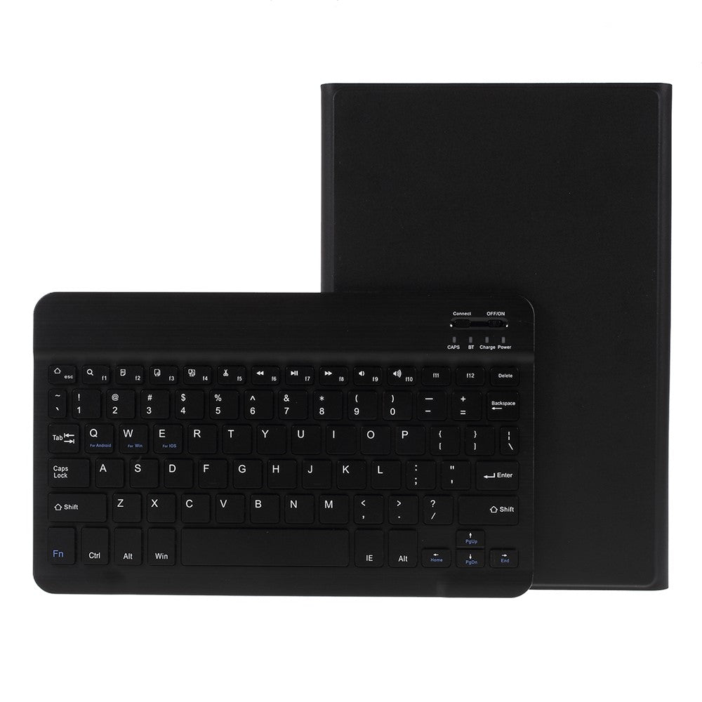 Aftageligt smart Bluetooth-kompatibelt tastatur og læderstativetui til Samsung Galaxy Tab S5e SM-T720 / SM-T725