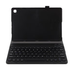 Aftageligt smart Bluetooth-kompatibelt tastatur og læderstativetui til Samsung Galaxy Tab S5e SM-T720 / SM-T725