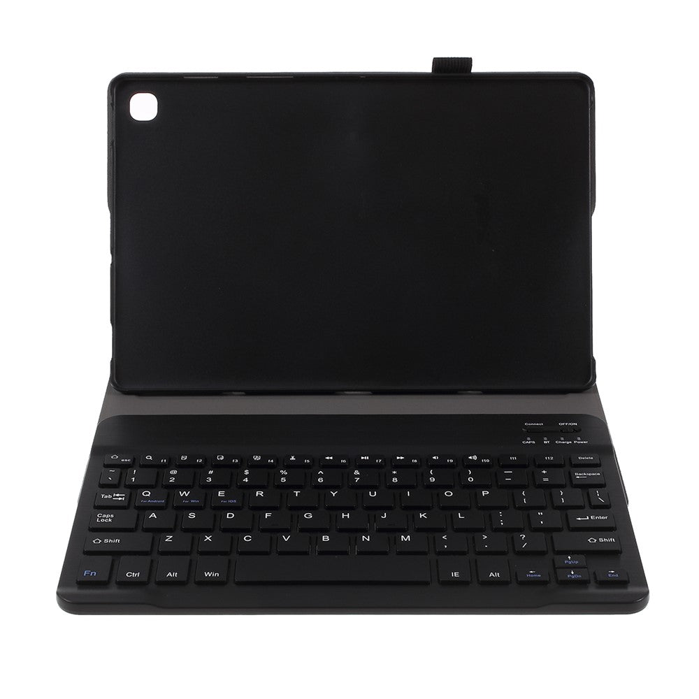 Aftageligt smart Bluetooth-kompatibelt tastatur og læderstativetui til Samsung Galaxy Tab S5e SM-T720 / SM-T725