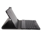 Aftageligt smart Bluetooth-kompatibelt tastatur og læderstativetui til Samsung Galaxy Tab S5e SM-T720 / SM-T725