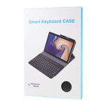 Aftageligt smart Bluetooth-kompatibelt tastatur og læderstativetui til Samsung Galaxy Tab S5e SM-T720 / SM-T725
