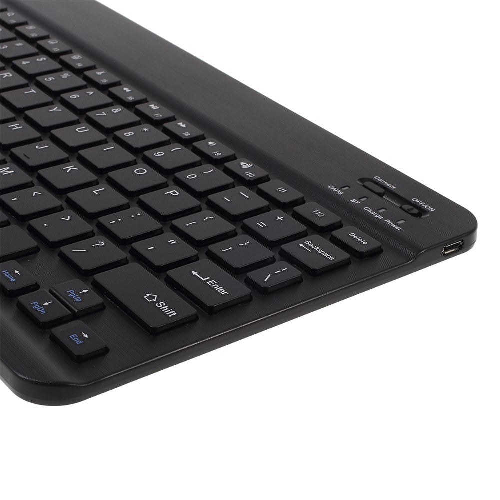 Aftageligt smart Bluetooth-kompatibelt tastatur og læderstativetui til Samsung Galaxy Tab S5e SM-T720 / SM-T725
