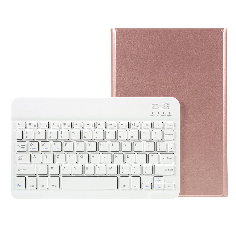 Aftageligt smart Bluetooth-kompatibelt tastatur og læderstativetui til Samsung Galaxy Tab S5e SM-T720 / SM-T725