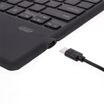Ultratyndt trådløst Bluetooth-kompatibelt magnetisk tastatur i PU-læder med touchpad til Microsoft Surface Pro 6 / 5 / 4 / 3