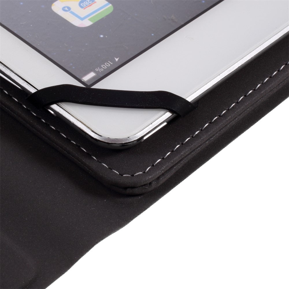 9.7-10 Inch Universal Removable Bluetooth-compatible Keyboard PU Leather Tablet Case (TH10-C) for Android iOS System