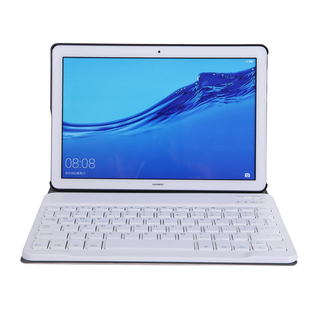 A0T5 Detachable Tablet Bluetooth-compatible Keyboard with Leather Case for Huawei Honor Pad 5 10.1 / Mediapad T5 10.1