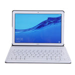 A0T5 Aftageligt Bluetooth-kompatibelt tastatur til tablet med læderetui til Huawei Honor Pad 5 10.1 / Mediapad T5 10.1
