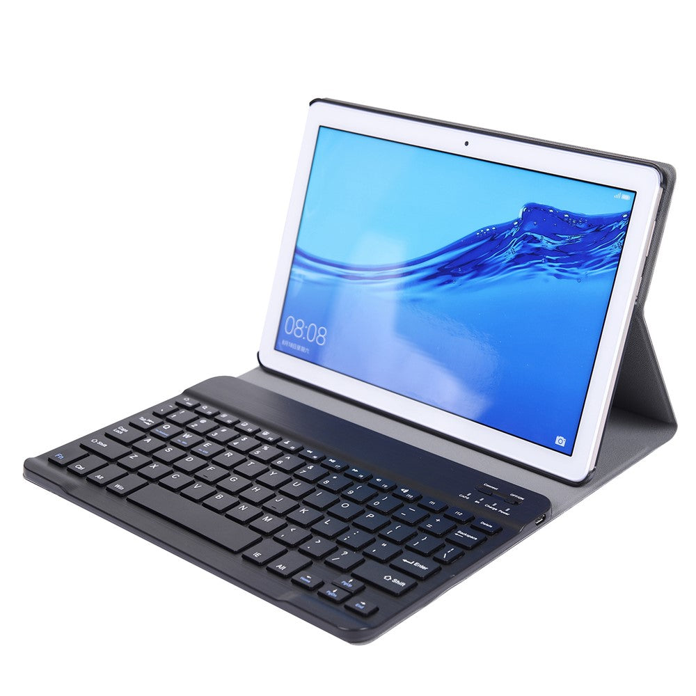 A0T5 Detachable Backlight Bluetooth-compatible Keyboard with Leather Case for Huawei Honor Pad 5 10.1 / Mediapad T5 10.1