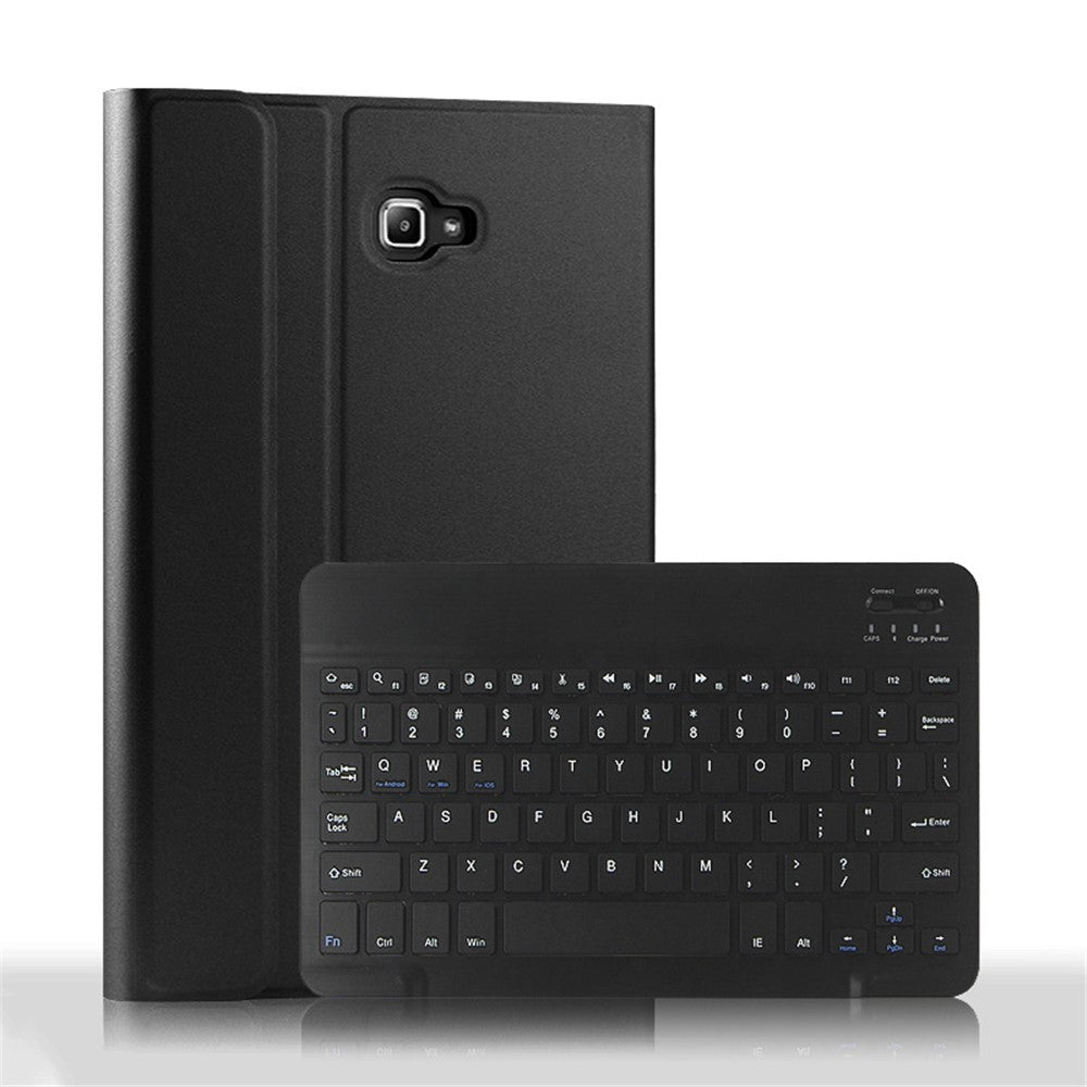 Wireless Bluetooth-compatible Keyboard + Leather Shell For Samsung Galaxy Tab A 10.1 (2016)