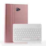 Wireless Bluetooth-compatible Keyboard + Leather Shell For Samsung Galaxy Tab A 10.1 (2016)