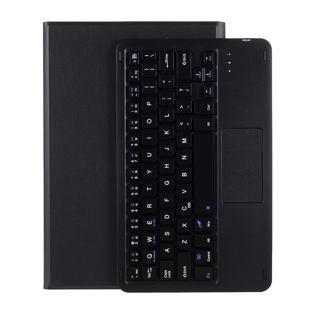 Bluetooth-kompatibelt tastatur med touchpad + beskyttende etui i læder, sæt til Lenovo Tab P11 TB-J606F / Tab P11 5G1