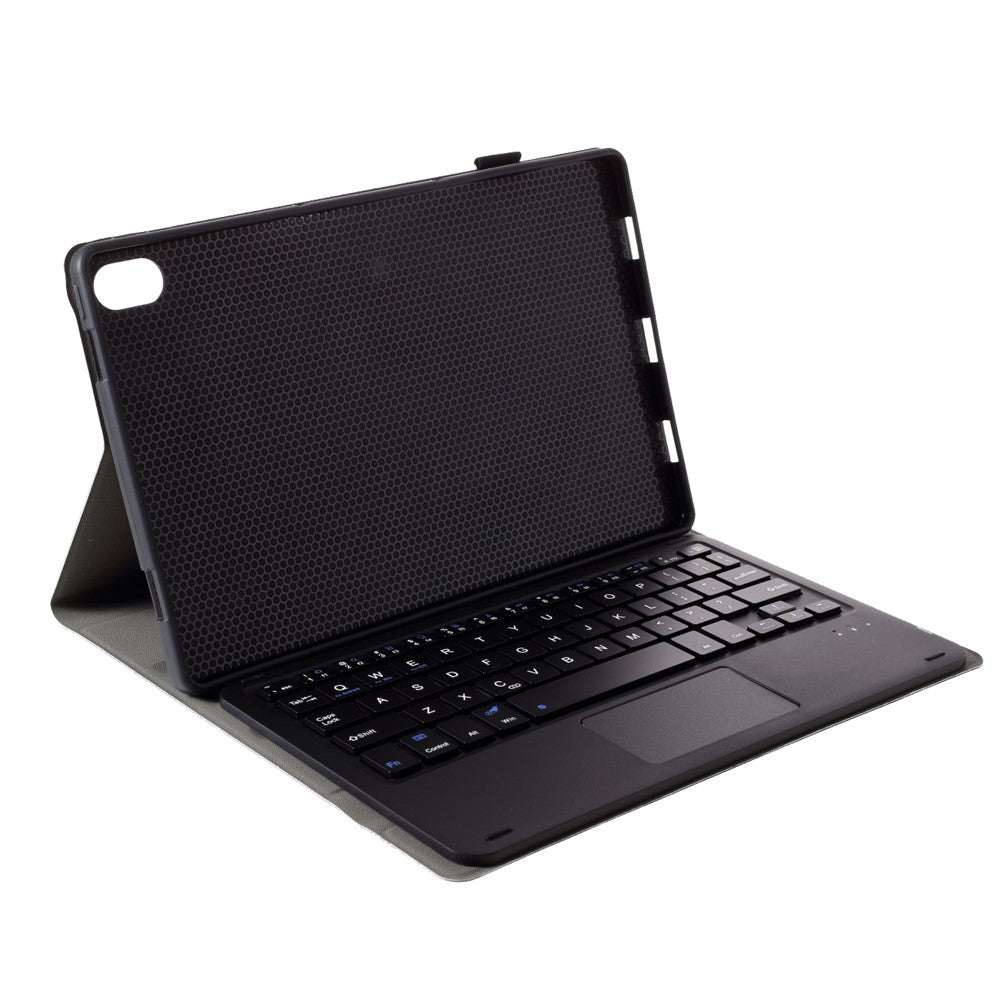Bluetooth-kompatibelt tastatur med touchpad + beskyttende etui i læder, sæt til Lenovo Tab P11 TB-J606F / Tab P11 5G1