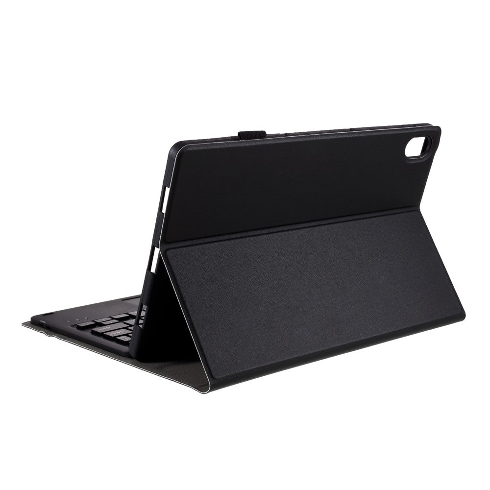 Bluetooth-kompatibelt tastatur med touchpad + beskyttende etui i læder, sæt til Lenovo Tab P11 TB-J606F / Tab P11 5G1