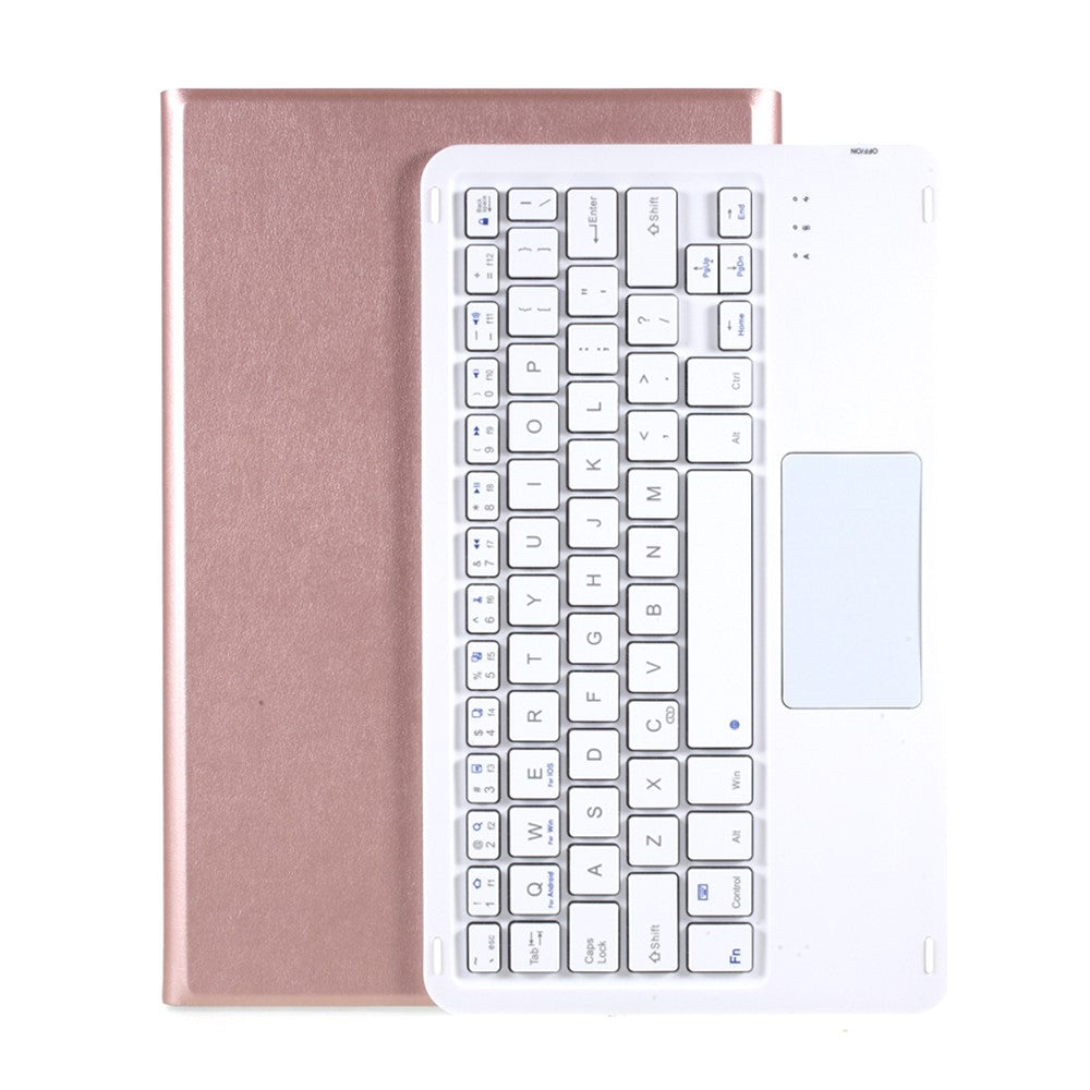 Bluetooth-kompatibelt tastatur med touchpad + beskyttende etui i læder, sæt til Lenovo Tab P11 TB-J606F / Tab P11 5G1