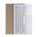 Wireless Bluetooth-compatible Touch Keyboard + Leather Protective Case Set for Lenovo Tab M10 Plus